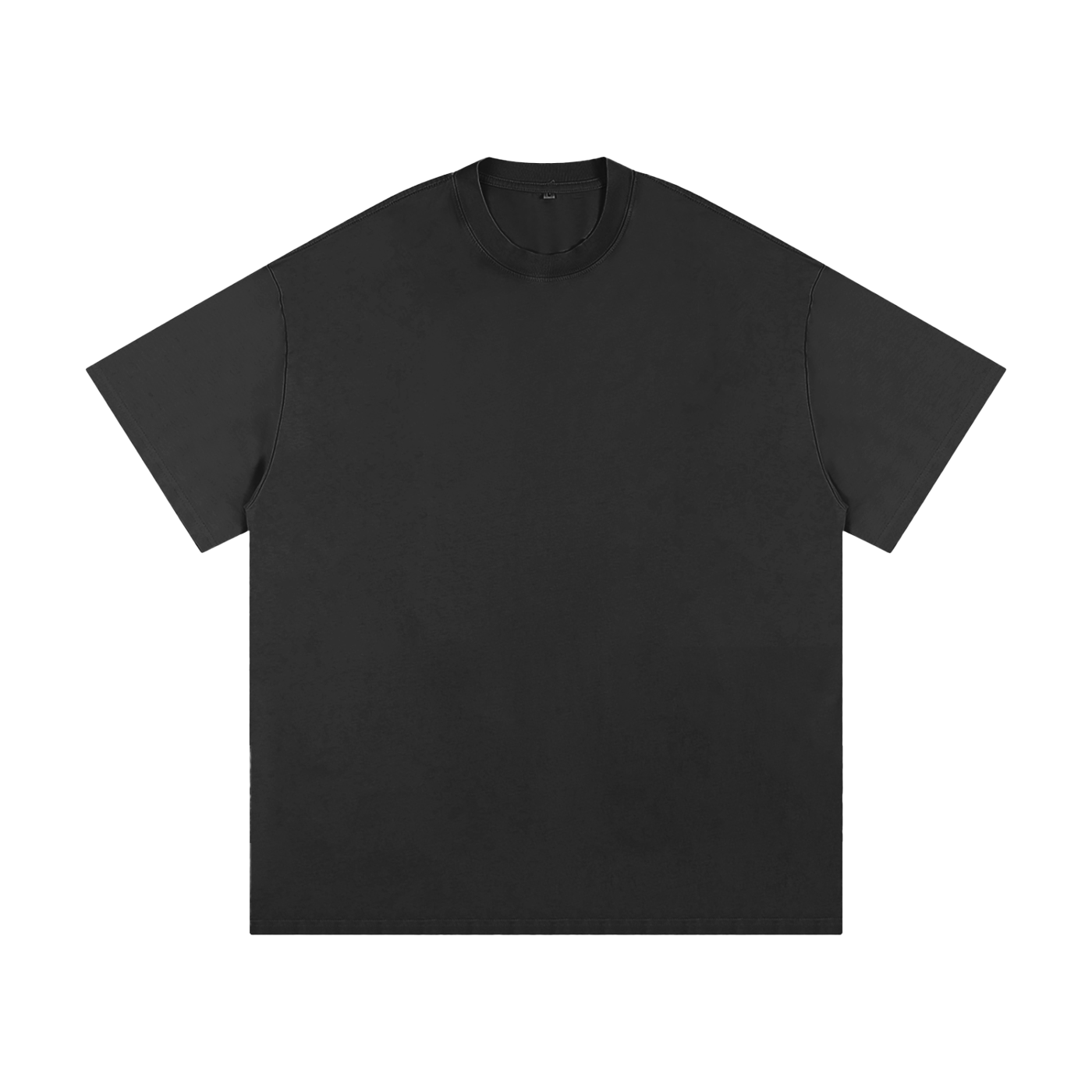 Dark gray t-shirt on a white background