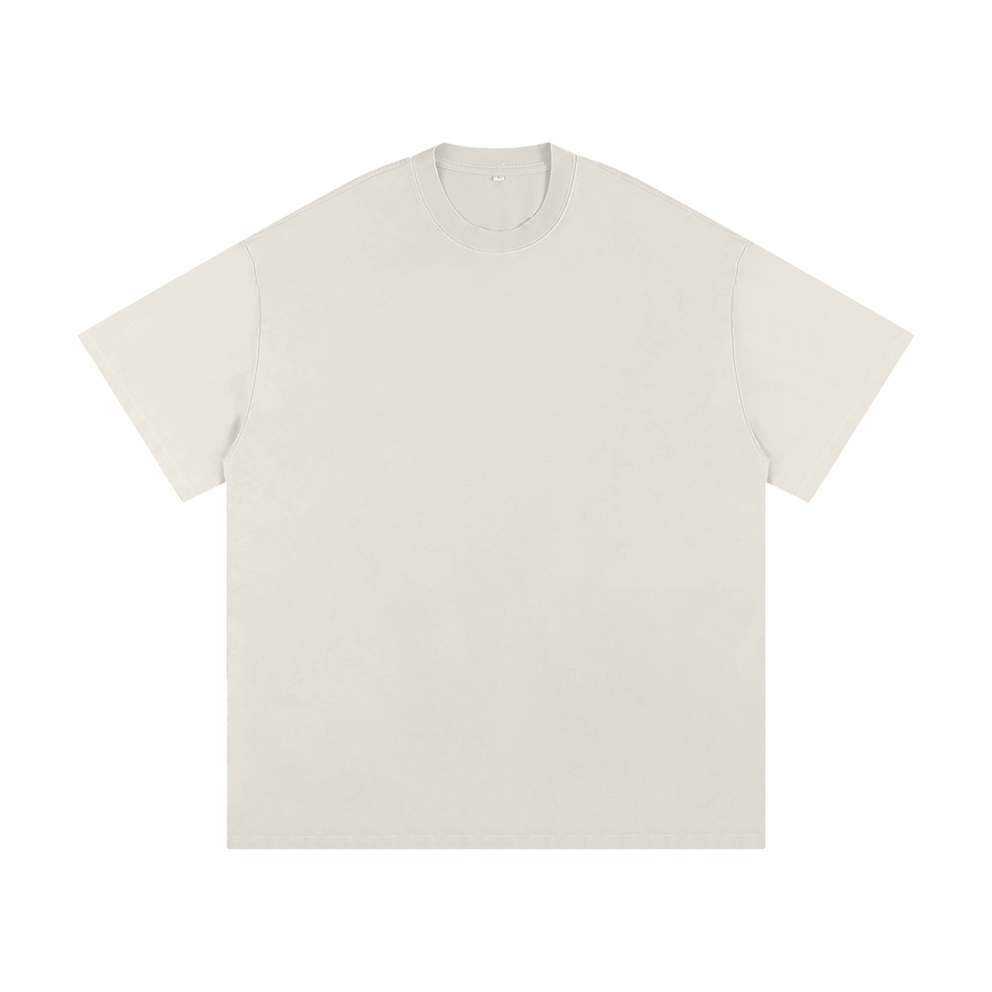 Beige t-shirt on a white background