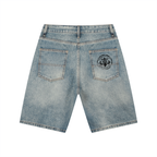 TCC Fleur-de-Lis Denim Shorts