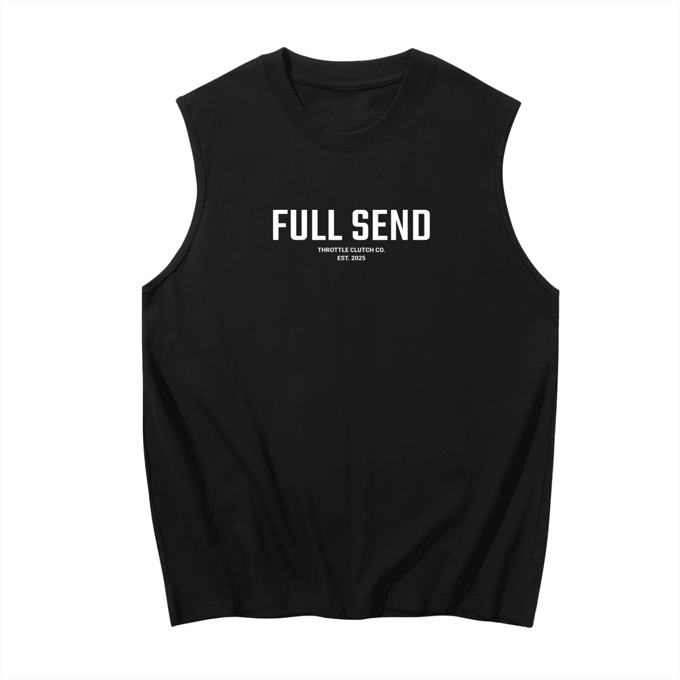 Men's Sleeveless Cotton Tank Top - Throttle Clutch Co.