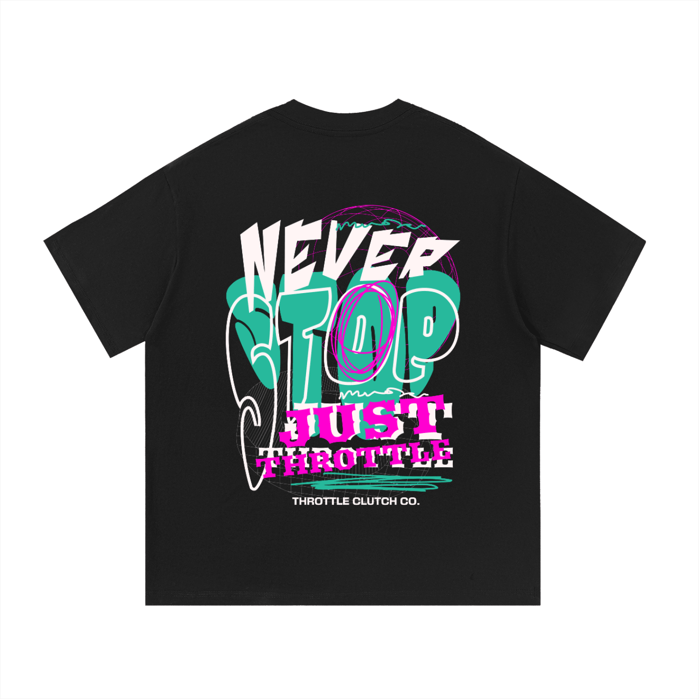 Never Stop Tee - Throttle Clutch Co.